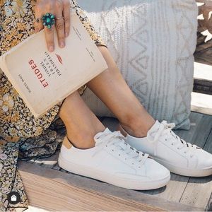 Soludos Ibiza Leather Classic Sneakers White 7